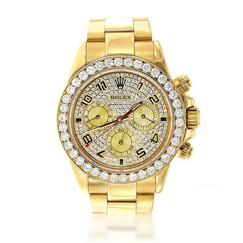 rolex cosmograph daytona gold diamond|18k gold Rolex daytona cosmograph.